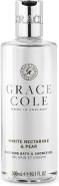 Grace Cole Bath & Shower Gel White Nectarine & Pear Fragrance 300ml - Essential Oils - Vegan Friendly and Cruelty Free, Contains No SLS or Parabens - Made In England Grace Cole Bath & Shower Gel White Nectarine & Pear Fragrance 300ml - Essential Oils - Vegan Friendly and Cruelty Free, Contains No SLS or Parabens - Made In England