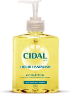Cidal Grapefruit Handwash, antibacterial, uplifting fresh grapefruit scent, 250ml (Pack of 2)