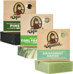 Dr. Squatch Men's Natural Bar Soap Made from Natural Oils - 3 Pack - Cold Process Soap with No Harsh Chemicals - Cool Fresh Aloe, Pine Tar, Rainforest Rapids (3 Pack)