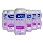 Sanex Expert Skin Health+ Micellar Soothing Shower Gel 450ml X 6, For Dry Skin, Body Wash For Men & Women, Nourishes Skin, Soothes Skin Tightness, 12 Hour Hydration, Prebiotic & Postbiotic Complex Sanex Expert Skin Health+ Micellar Soothing Shower Gel 450ml X 6, For Dry Skin, Body Wash For Men & Women, Nourishes Skin, Soothes Skin Tightness, 12 Hour Hydration, Prebiotic & Postbiotic Complex