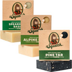 Dr. Squatch All Natural Soap Bar for Men, 3 Bar Variety Pack, Pine Tar, Alpine Sage and Spearmint Basil Dr. Squatch All Natural Soap Bar for Men, 3 Bar Variety Pack, Pine Tar, Alpine Sage and Spearmint Basil
