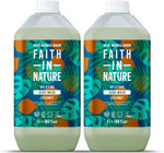 Faith In Nature Natural Coconut Hand Wash and Body Wash Set, Vegan & Cruelty Free, No SLS or Parabens, 2 x 5L Pack Faith In Nature Natural Coconut Hand Wash and Body Wash Set, Vegan & Cruelty Free, No SLS or Parabens, 2 x 5L Pack