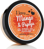 I Love Mango & Papaya Body Butter, 87% Naturally Derived Ingredients, Shea Butter & Coconut Oil for Soft, Hydrated Skin, Moisturizing & Lightly Scented, Natural Fruit Extracts, Vegan-Friendly - 200ml