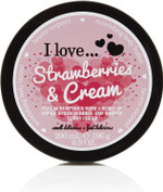 I Love Originals Strawberries & Cream Body Butter, Made With 87% Naturally Derived Ingredients Including Shea Butter & Coconut Oil For Soft & Hydrated Skin, Vegan-Friendly - 200ml I Love Originals Strawberries & Cream Body Butter, Made With 87% Naturally Derived Ingredients Including Shea Butter & Coconut Oil For Soft & Hydrated Skin, Vegan-Friendly - 200ml
