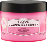 I Love Signature Glazed Raspberry Scented Body Butter, Packed With Shea Butter & Coconut Oil to Regenerate & Nourish the Skin, Vegan-Friendly - 300ml I Love Signature Glazed Raspberry Scented Body Butter, Packed With Shea Butter & Coconut Oil to Regenerate & Nourish the Skin, Vegan-Friendly - 300ml