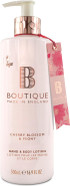 Boutique Cherry Blossom & Peony Fragrance Hand & Body Lotion 500ml Vegan Body Moisturiser with Essential Oils, Made in England Lightly Scented Refreshing Hand & Body Care Boutique Cherry Blossom & Peony Fragrance Hand & Body Lotion 500ml Vegan Body Moisturiser with Essential Oils, Made in England Lightly Scented Refreshing Hand & Body Care