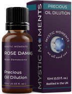 Mystic Moments | Rose Damask Absolute Oil Dilution 10ml | 3% Rosa Damascena Essential Oil in Jojoba | Aromatherapy & Skincare Blend | Ready to Use | Calming Floral Massage Oil Mystic Moments | Rose Damask Absolute Oil Dilution 10ml | 3% Rosa Damascena Essential Oil in Jojoba | Aromatherapy & Skincare Blend | Ready to Use | Calming Floral Massage Oil