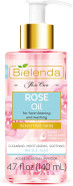 Rose Care Cleansing Face Oil Anti-aging with Hyaluronic Acid for Delicate and Sensitive Skin 140ml Bielenda