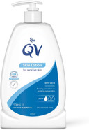 QV Skin Lotion 500ml, 24 Hour Moisturisation Light Body Lotion, PH Balanced, Suitable for Eczema and Dry Skin Conditions QV Skin Lotion 500ml, 24 Hour Moisturisation Light Body Lotion, PH Balanced, Suitable for Eczema and Dry Skin Conditions
