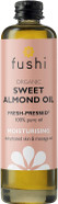 Fushi Sweet Golden Almond Organic Oil 100 ml | Fresh-Pressed | Best for Dull Skin, Dry Hands, Skin Cleansing, Sensitive Skin|Ethical & Vegan Society Approved|Manufactured in the UK