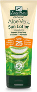 Aloe Pura, Organic Aloe Vera Sun Lotion SPF 25, Natural, Vegetarian, Cruelty Free, Paraben & SLS Free, Long-Lasting Shield, Medium Protection, 200ml Aloe Pura, Organic Aloe Vera Sun Lotion SPF 25, Natural, Vegetarian, Cruelty Free, Paraben & SLS Free, Long-Lasting Shield, Medium Protection, 200ml
