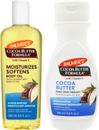Palmers Cocoa Butter Formula Body Lotion & Moisturizing Oil Bundle, 2 x 250ml | Deep Hydration & Nourishment | For Dry, Rough, Sensitive Skin | Non-Greasy, Fast Absorbing Palmers Cocoa Butter Formula Body Lotion & Moisturizing Oil Bundle, 2 x 250ml | Deep Hydration & Nourishment | For Dry, Rough, Sensitive Skin | Non-Greasy, Fast Absorbing