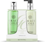 Grace Cole Grapefruit Lime & Mint Scented Body Care Duo Gift Set 1 x Bath & Shower Gel 300ml, 1 x Hand & Body Lotion 300ml - Essential Oils - Vegan - Made In England Grace Cole Grapefruit Lime & Mint Scented Body Care Duo Gift Set 1 x Bath & Shower Gel 300ml, 1 x Hand & Body Lotion 300ml - Essential Oils - Vegan - Made In England