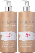 Gatineau - Tan Accelerating Lotion Duo Pack (400ml x 2 Bottles), Enhance Natural Tanning, For Face & Body Gatineau - Tan Accelerating Lotion Duo Pack (400ml x 2 Bottles), Enhance Natural Tanning, For Face & Body