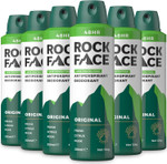 Rock Face Antiperspirant Deodorant for Men - Original Fresh Citrus Scent, 200ml Spray, 48 Hour Protection, Non-Staining
