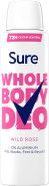 Sure Wild Rose Whole Body Deodorant Women's Deodorant Spray with a fresh & floral fragrance for 72 hour odour control 150 ml Sure Wild Rose Whole Body Deodorant Women's Deodorant Spray with a fresh & floral fragrance for 72 hour odour control 150 ml