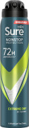 Sure NonStop Protection Extreme Dry with MotionSense technology Anti-perspirant Aerosol anti-perspirant deodorant spray for 72h sweat and odour protection Sure NonStop Protection Extreme Dry with MotionSense technology Anti-perspirant Aerosol anti-perspirant deodorant spray for 72h sweat and odour protection