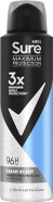 Sure Men Maximum Protection Clean Scent anti-perspirant deodorant spray with 3x stronger* sweat protection Anti-perspirant Deodorant Aerosol 96h protection against sweat and odour Sure Men Maximum Protection Clean Scent anti-perspirant deodorant spray with 3x stronger* sweat protection Anti-perspirant Deodorant Aerosol 96h protection against sweat and odour
