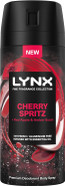 Lynx Fine Fragrance Collection Cherry Spritz Premium Body Spray Men's Deodorant infused with a cherry, red apple & amber scent for 72 hours of freshness 150 ml Lynx Fine Fragrance Collection Cherry Spritz Premium Body Spray Men's Deodorant infused with a cherry, red apple & amber scent for 72 hours of freshness 150 ml