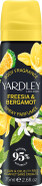 Yardley London Freesia and Bergamot Body Spray, Floral Body Spray for Women with Notes of Bergamot and Lemon, Freesia Body Mist for Women 75ml