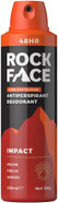 Rock Face Antiperspirant Deodorant for Men 200ml | Impact | Fast Absorbing | Non-Staining | 48 Hour Protection (Pack of 2)