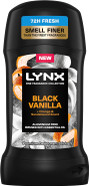 Lynx Fine Fragrance Collection Black Vanilla Premium Deodorant Stick Men's Deodorant with a vanilla, orange & sandalwood fragrance for 72 hour odour protection 50 ml (Pack of 2) Lynx Fine Fragrance Collection Black Vanilla Premium Deodorant Stick Men's Deodorant with a vanilla, orange & sandalwood fragrance for 72 hour odour protection 50 ml (Pack of 2)