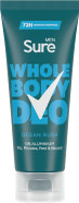 Sure Men Ocean Rush Whole Body Deodorant Men's Deodorant Cream with a herbal & woody fragrance for 72 hour odour control 75 ml (Pack of 2) Sure Men Ocean Rush Whole Body Deodorant Men's Deodorant Cream with a herbal & woody fragrance for 72 hour odour control 75 ml (Pack of 2)