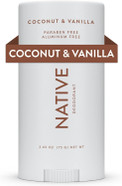 Native Deodorant Womens & Men Alcohol & Aluminium Free - Coconut & Vanilla Scent - Naturally Derived with Shea Butter, Coconut Oil & Baking Soda - 72 Hour Odor Control (75ml) Native Deodorant Womens & Men Alcohol & Aluminium Free - Coconut & Vanilla Scent - Naturally Derived with Shea Butter, Coconut Oil & Baking Soda - 72 Hour Odor Control (75ml)