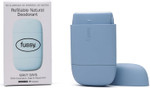 Fussy - Natural Refillable Deodorant - Aluminium Free - 24 Hour Protection - Mint Scent & Ocean Blue Case - Peppermint, Eucalyptus & Sage - Vegan & Cruelty Free - 100% Natural & Effective Fussy - Natural Refillable Deodorant - Aluminium Free - 24 Hour Protection - Mint Scent & Ocean Blue Case - Peppermint, Eucalyptus & Sage - Vegan & Cruelty Free - 100% Natural & Effective