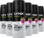Lynx Epic Fresh Anti-Perspirant Aerosol Men's Deodorant Spray with ProScent technology and a grapefruit & tropical pineapple scent for 72 hours protection against odour and wetness 6x 150 ml Lynx Epic Fresh Anti-Perspirant Aerosol Men's Deodorant Spray with ProScent technology and a grapefruit & tropical pineapple scent for 72 hours protection against odour and wetness 6x 150 ml