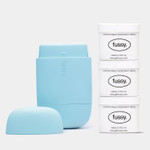 Fussy - Natural Refillable Deodorant - Aluminium Free - 24 Hour Protection - Mint Scent (3 x 40g) & Ocean Blue Case - Peppermint, Eucalyptus & Sage - Vegan & Cruelty Free - 100% Natural & Effective Fussy - Natural Refillable Deodorant - Aluminium Free - 24 Hour Protection - Mint Scent (3 x 40g) & Ocean Blue Case - Peppermint, Eucalyptus & Sage - Vegan & Cruelty Free - 100% Natural & Effective