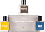 ManCave Exploration EDT Gift Set for Men - 3 x 50ml Eau De Toilette Fragrance Sprays - Lemon & Oak, Cedarwood, Sea Salt Fragrances - Mens Aftershave Collection