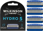 WILKINSON SWORD - Hydro 5 Razor Blades For Men Carbon Coated Hydrating Gel & Precision Trimmer Pack of 4 Razor Blade Refills WILKINSON SWORD - Hydro 5 Razor Blades For Men Carbon Coated Hydrating Gel & Precision Trimmer Pack of 4 Razor Blade Refills