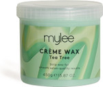Mylee Tea Tree Soft Creme Wax for Sensitive Skin 450g, Wax Heater Friendly, Ideal for All Body Area Stubborn Coarse Hair Removal Mylee Tea Tree Soft Creme Wax for Sensitive Skin 450g, Wax Heater Friendly, Ideal for All Body Area Stubborn Coarse Hair Removal