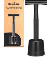 Bambaw Double Edge Safety Razor Silver | Zero Waste Safety Razors for Men and Women | Classic Metal Razor | Eco-Friendly & Reusable | No Blade Included Bambaw Double Edge Safety Razor Silver | Zero Waste Safety Razors for Men and Women | Classic Metal Razor | Eco-Friendly & Reusable | No Blade Included