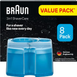 Braun 3in1 ORIGINAL Shaver Care SmartCare Center Refill Cartridges, Cleans 10x Better Than Water, 3in1 Formula With Lemon Fresh Scent, Hygienic Cleaning To Remove Hair & Skin Particles, 8 Pack Braun 3in1 ORIGINAL Shaver Care SmartCare Center Refill Cartridges, Cleans 10x Better Than Water, 3in1 Formula With Lemon Fresh Scent, Hygienic Cleaning To Remove Hair & Skin Particles, 8 Pack