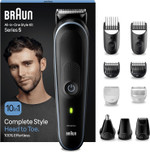Braun All-in-One Series 5 Grooming Kit, 13in1, Ultra Sharp Blade, 120 Min, SkinGuard for Body, Precise & Efficient Trim, AquaGrip for Under Water Use, AIO5565, Black Braun All-in-One Series 5 Grooming Kit, 13in1, Ultra Sharp Blade, 120 Min, SkinGuard for Body, Precise & Efficient Trim, AquaGrip for Under Water Use, AIO5565, Black