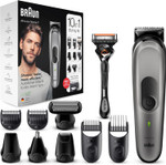 Braun 10-in-1 All-in-One Trimmer Series 7, Male Grooming Kit with Beard Trimmer, Hair Clippers, Nose Trimmer, Gillette Razor, Foil Shaver & Body Groomer, Gifts for Men, UK 2 Pin Plug, MGK7221 Braun 10-in-1 All-in-One Trimmer Series 7, Male Grooming Kit with Beard Trimmer, Hair Clippers, Nose Trimmer, Gillette Razor, Foil Shaver & Body Groomer, Gifts for Men, UK 2 Pin Plug, MGK7221