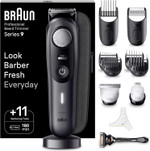 Braun Beard Trimmer Series 9 BT9441, Beard Trimmer Men Rechargeable, Trimmer with Barber Tools and 180-min Runtime, Hair and Beard Trimmers for Men, Black Braun Beard Trimmer Series 9 BT9441, Beard Trimmer Men Rechargeable, Trimmer with Barber Tools and 180-min Runtime, Hair and Beard Trimmers for Men, Black