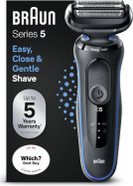 Braun Series 5 Electric Shaver, 4in1 SmartCare Center, +1 Attachment, Cordless, Up to 50 min, Wet & Dry Razor for Men, 100% Waterproof, 52-B7000CC, Blue Braun Series 5 Electric Shaver, 4in1 SmartCare Center, +1 Attachment, Cordless, Up to 50 min, Wet & Dry Razor for Men, 100% Waterproof, 52-B7000CC, Blue
