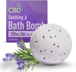 CBDfx Bath Bomb 200mg High Strength Soothing Lavender Hawaiian Black Salt Vegan Cruelty-Free Single Bath Bomb CBDfx Bath Bomb 200mg High Strength Soothing Lavender Hawaiian Black Salt Vegan Cruelty-Free Single Bath Bomb