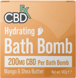 CBDfx 200mg CBD High Strength Hydrating CBD Oil Bath Bomb with Mango & Shea Butter Vegan, Cruelty-Free, Single Bath Bomb CBDfx 200mg CBD High Strength Hydrating CBD Oil Bath Bomb with Mango & Shea Butter Vegan, Cruelty-Free, Single Bath Bomb