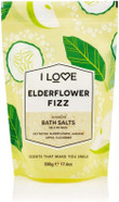 I Love Signature Elderflower Fizz Scented Bath Salts, With 99% Naturally Derived Ingredients, Lightly Fragranced Leaving Skin Feeling Silky & Smooth, Vegan-Friendly - 500g I Love Signature Elderflower Fizz Scented Bath Salts, With 99% Naturally Derived Ingredients, Lightly Fragranced Leaving Skin Feeling Silky & Smooth, Vegan-Friendly - 500g