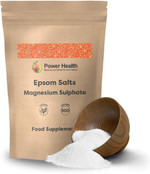 Magnesium Sulphate - Epsom Salts (500 Grams) | Epsom Bath Salts | Epsom Salt to Drink | Magnesium Bath Salts Muscle Soak & Epsom Salts for Feet | by Power Health Magnesium Sulphate - Epsom Salts (500 Grams) | Epsom Bath Salts | Epsom Salt to Drink | Magnesium Bath Salts Muscle Soak & Epsom Salts for Feet | by Power Health