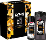 LYNX Fine Fragrance Collection Black Vanilla Duo Deodorant Gift Set Body Wash & Body Spray perfect gifts for him 2 piece LYNX Fine Fragrance Collection Black Vanilla Duo Deodorant Gift Set Body Wash & Body Spray perfect gifts for him 2 piece