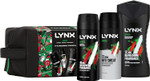 Lynx Africa THE TRIFECTA 48H Protection Body Spray 150ml, 12H Refreshing Body Wash 225ml and 72H Protection Anti Perspirant 150ml 3 Pieces Gift Set for Him with Washbag Lynx Africa THE TRIFECTA 48H Protection Body Spray 150ml, 12H Refreshing Body Wash 225ml and 72H Protection Anti Perspirant 150ml 3 Pieces Gift Set for Him with Washbag