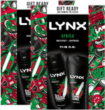 Lynx THE O.G. Africa Duo 48Hrs Odour Protection Body Spray 150 ml and 12Hrs Refreshing Fragrance Body Wash 225 ml 2 Pieces Ready to Wrap Gift Set for Him,2pk