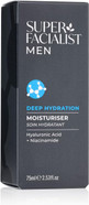 Super Facialist Moisturiser for Men with Hyaluronic Acid & SPF 10 Sun Cream - Hydrate & Repair Skin with Shea Butter, Vitamin A & Vitamin C, Vegan Friendly, 75 ml Super Facialist Moisturiser for Men with Hyaluronic Acid & SPF 10 Sun Cream - Hydrate & Repair Skin with Shea Butter, Vitamin A & Vitamin C, Vegan Friendly, 75 ml