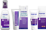 Acnecide + Purifide Double Cleanse Skincare Set, with Acnecide Face Wash Gel for Blackheads & Acne Prone Skin(50g), Purifide SPF 30 Moisturiser (50ml) + Daily Cleanser (235ml) Acnecide + Purifide Double Cleanse Skincare Set, with Acnecide Face Wash Gel for Blackheads & Acne Prone Skin(50g), Purifide SPF 30 Moisturiser (50ml) + Daily Cleanser (235ml)
