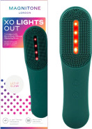 Magnitone XO LightsOut Tri Colour LED Micro-Sonic Cleansing Brush, Deep Cleanses Pores, Facial Massage, Red, Blue & Yellow Light, USB Rechargeable, Waterproof Electric Silicone Brush